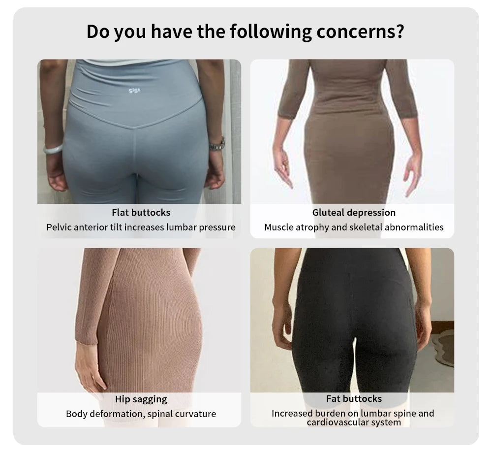 Intelligent Yoga Power Pants EMS Micro Current Pulse Massager Muscle Stimulation Slimming Shaping Independent Control Shorts